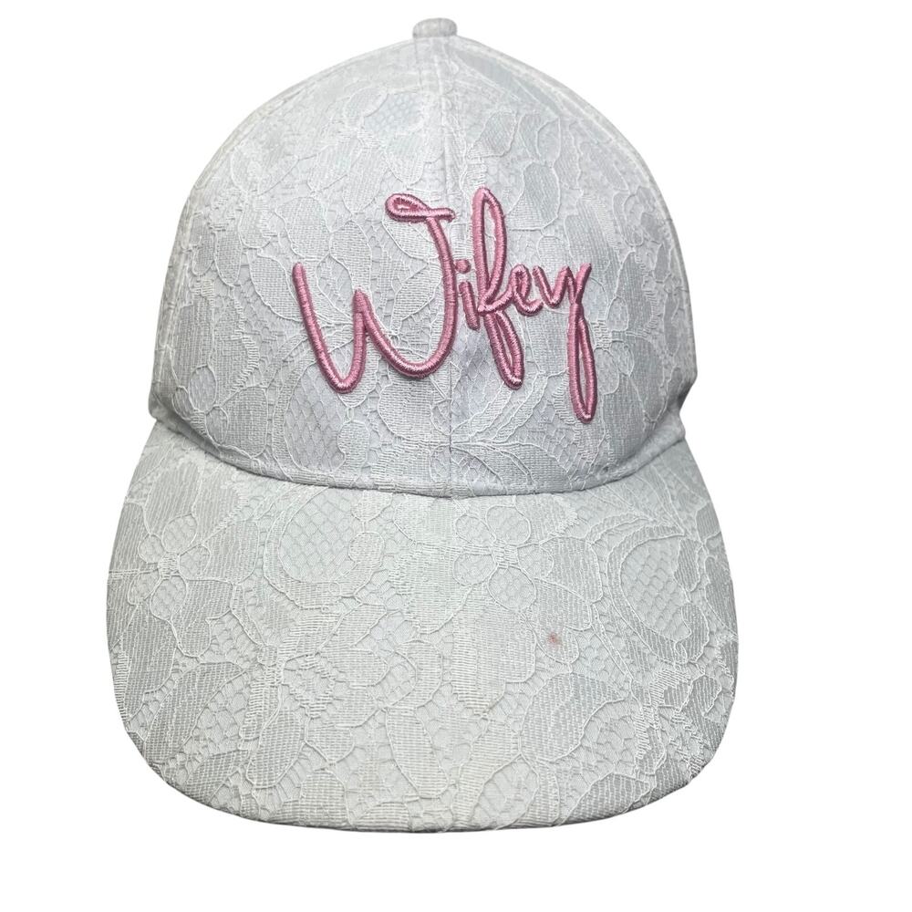Miss to Mrs Wifey Bride White Lace Baseball Hat Wedding Bachelorette Cap